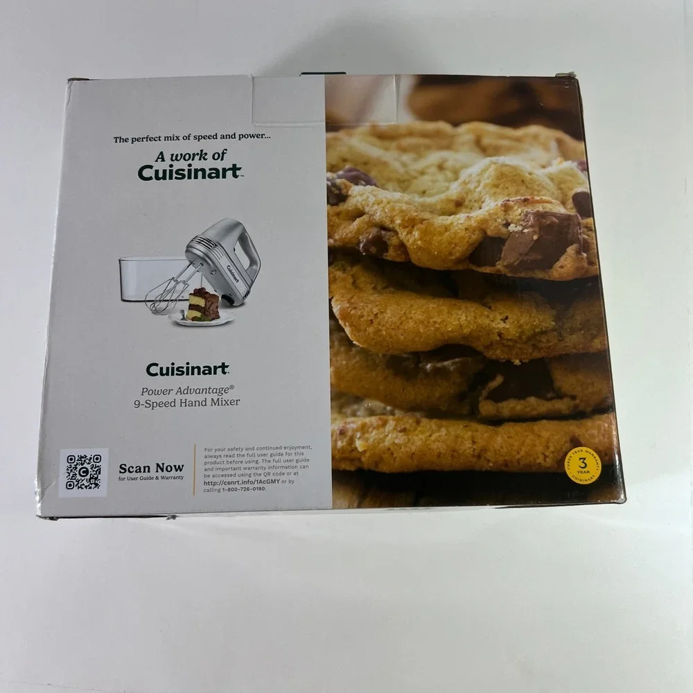 Cuisinart Power Advantage 9 Speed Hand Mixer HM-90BCS NIB